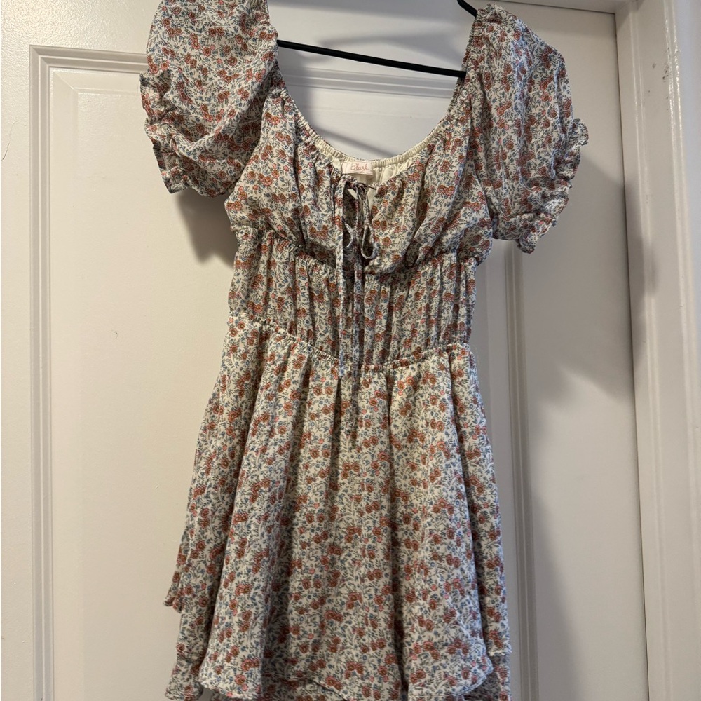 Floral Puff Sleeve romper